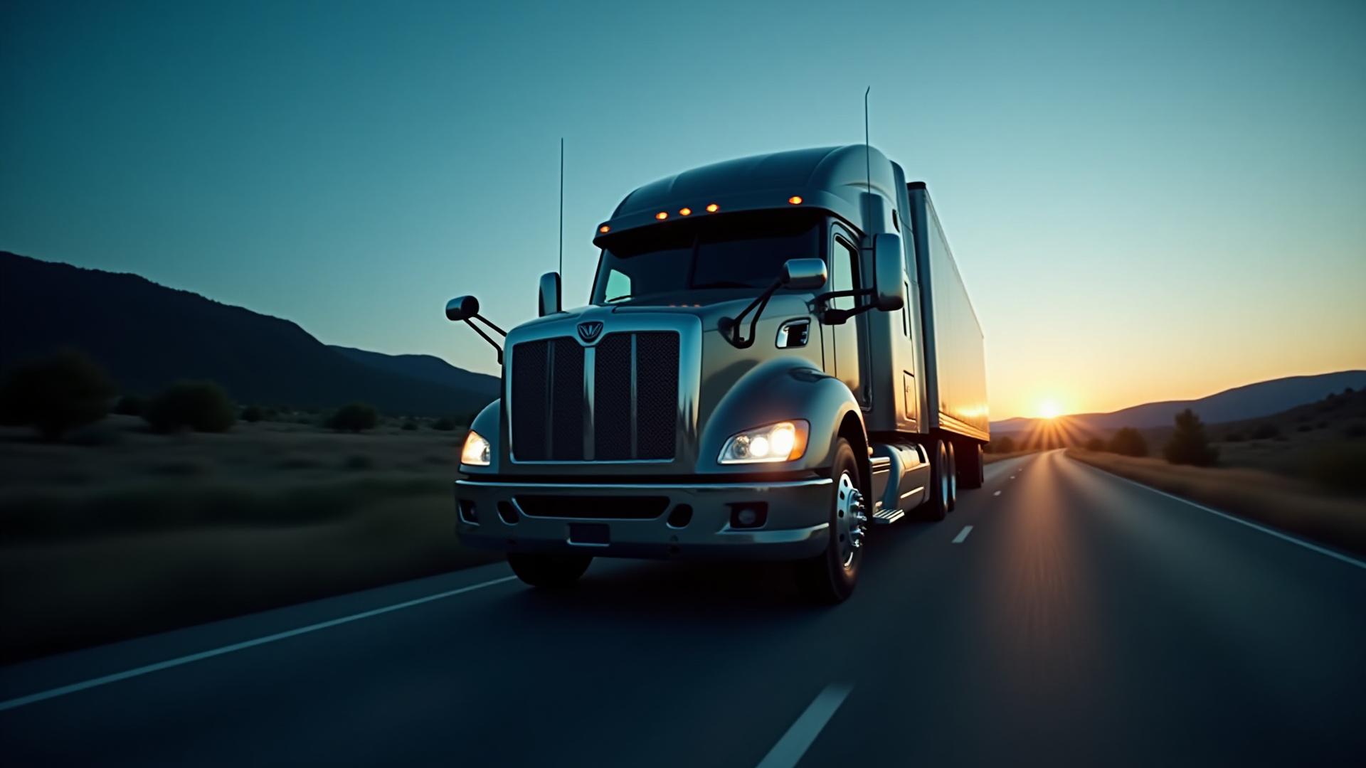 K1 Xpress high-performance dedicated fleet truck on the highway