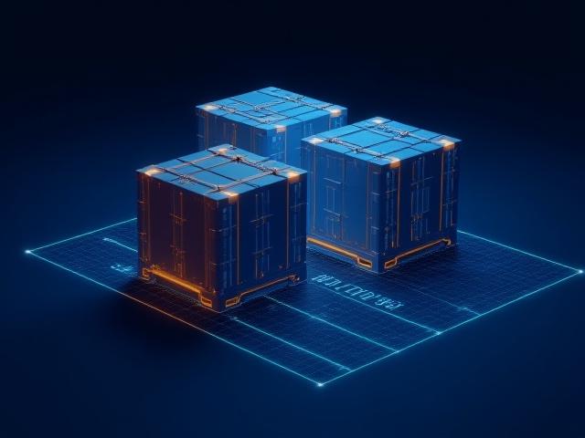 Abstract diagram depicting logistics density and handling factors